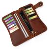 Genuine Leather Dragon Tiger Design Wallet Men Women Cow Leather Wallets Long Coin Purse Money Bag Organizer Cellphone Clutches