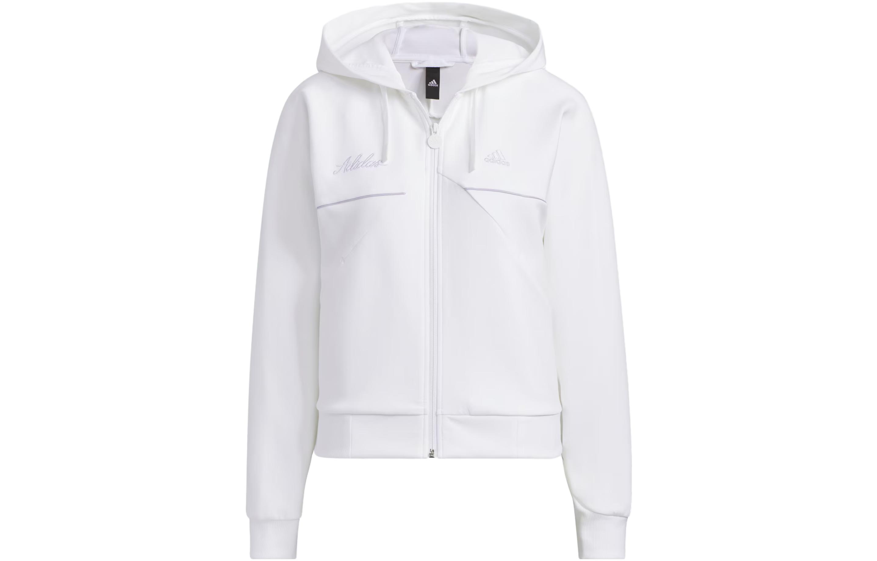 Adidas Jackets Women s White Hooded Moderate Other IP7095