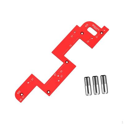 Herramienta de Ranurado de Gabinetes sin Manija Auxiliar Práctica Doble Profundidad Espaciamiento de Agujeros Alto