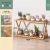 Bamboo Floor-Standing Plant Display Stand