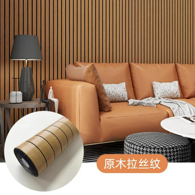 3D Grid TV Wall Decor Renovation: Wall Cladding, Self-adhesive Stickers, Wooden Veneer Panels