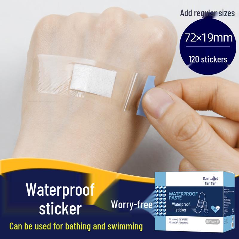 Waterproof Transparent Bandage: Invisible, Breathable, Anti-Chafing, Scar Cover for Bathing & Swimming.