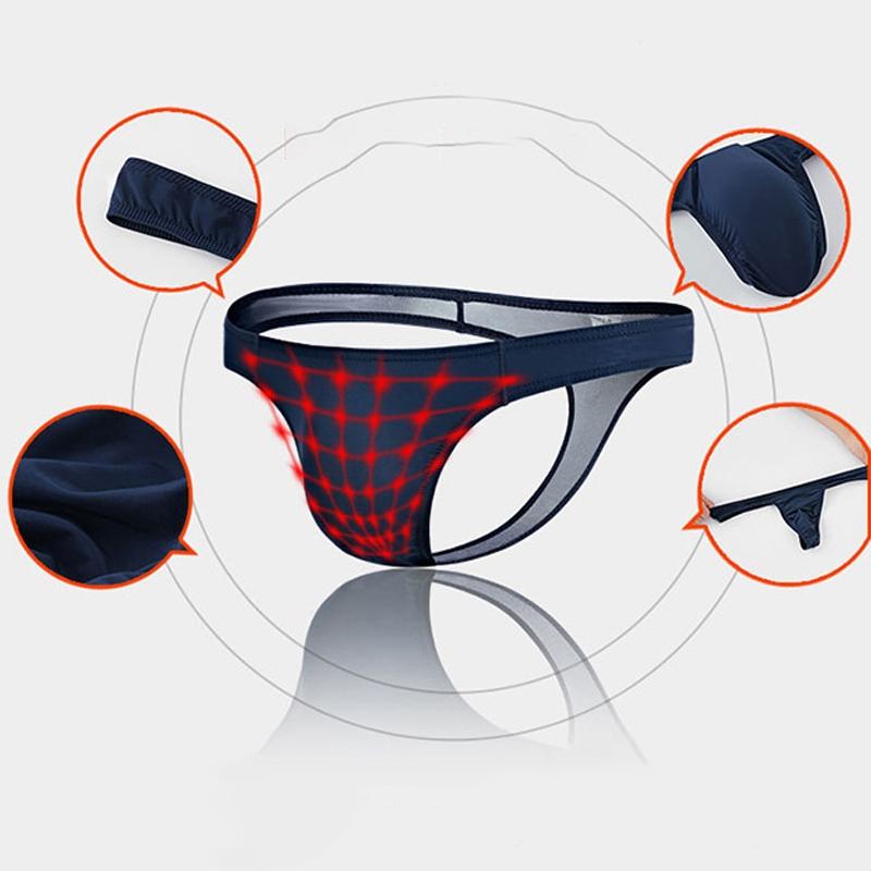 Low Rise Sexy G String Briefs Thong Underwear for Men with Elastic Waistband