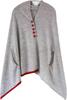 Autumn Nico Stole Poncho Colors Merino Wool Stylish for Women [mino] "kinomi" (5 Available) Cardigan, Thick, Fall/Winter Throw, (Light Gray) #10