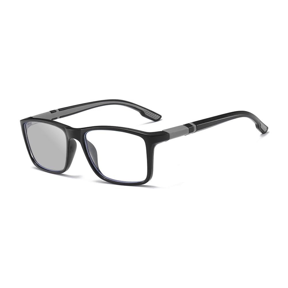 

Стильные очки для чтения с синим светом, квадратные, для чтения в помещении и на улице, черные, серые, B1303 [FEISEDY] мужские очки, огранка, затемнение, изменение, очки,
