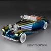 1:24 500K 300SL Miniature Model Vintage Car Alloy Diecast Sound Light Door Opened Shock Absorption Electroplate Vehicle for Kids