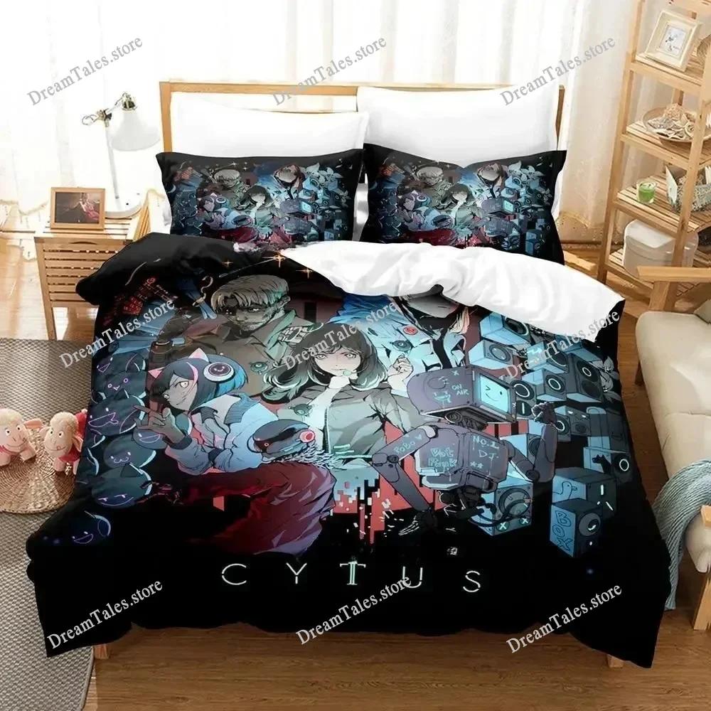 Cytus II Bedding Set Single Twin Full Queen King Size Bed Set Adult Kid Bedroom Duvet Cover Sets 3D Print Game Bed Sheet Set