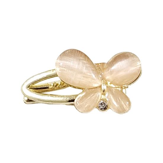 

Girl Hairpin Butterfly Decor Easy to Wear Hair Clip Side Bang Hair Organizer Clip Festival Events Cosplay Hair Accessory золотистый