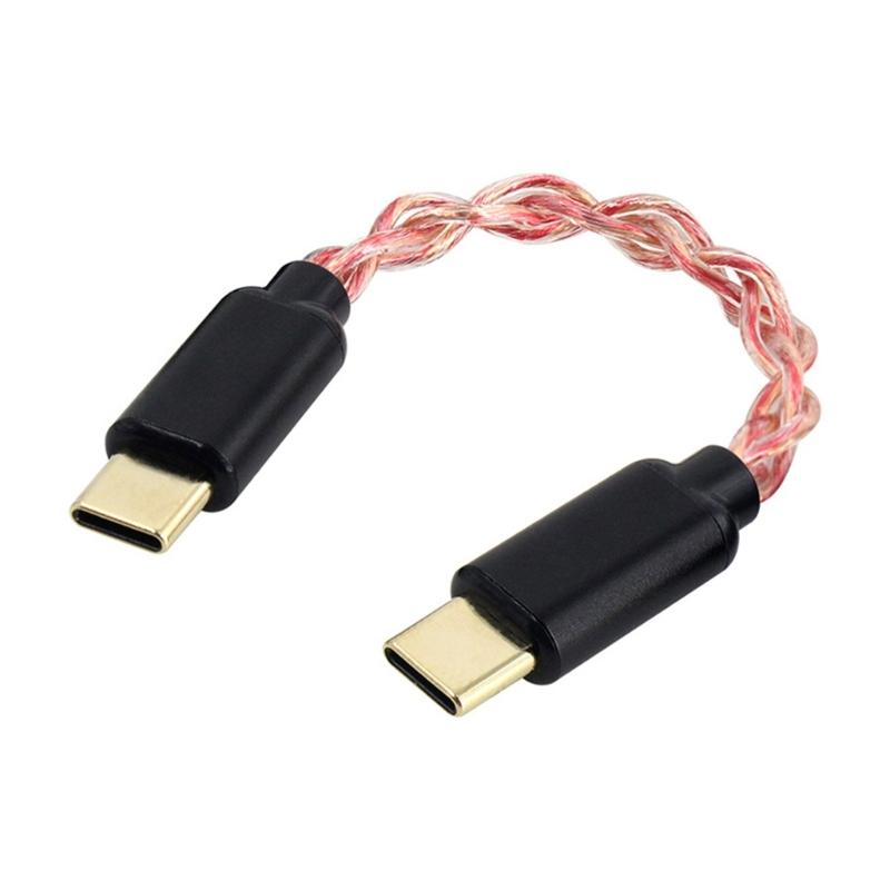 

Type C to Type C Headphone Amplifier Cable Single Crystal Wire Sound Transmission for Mobile Phone Accessories 1