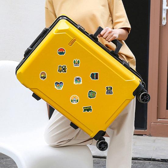 50Pcs Graffiti Stickers Waterproof Reusable Decorate PVC Luggage Water Bottle Outdoor Camping Stickers for Scrapbook