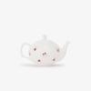 Afternoon Tea Living Teapot GU53 Strawberry Teapot with Strainer, Parallel White