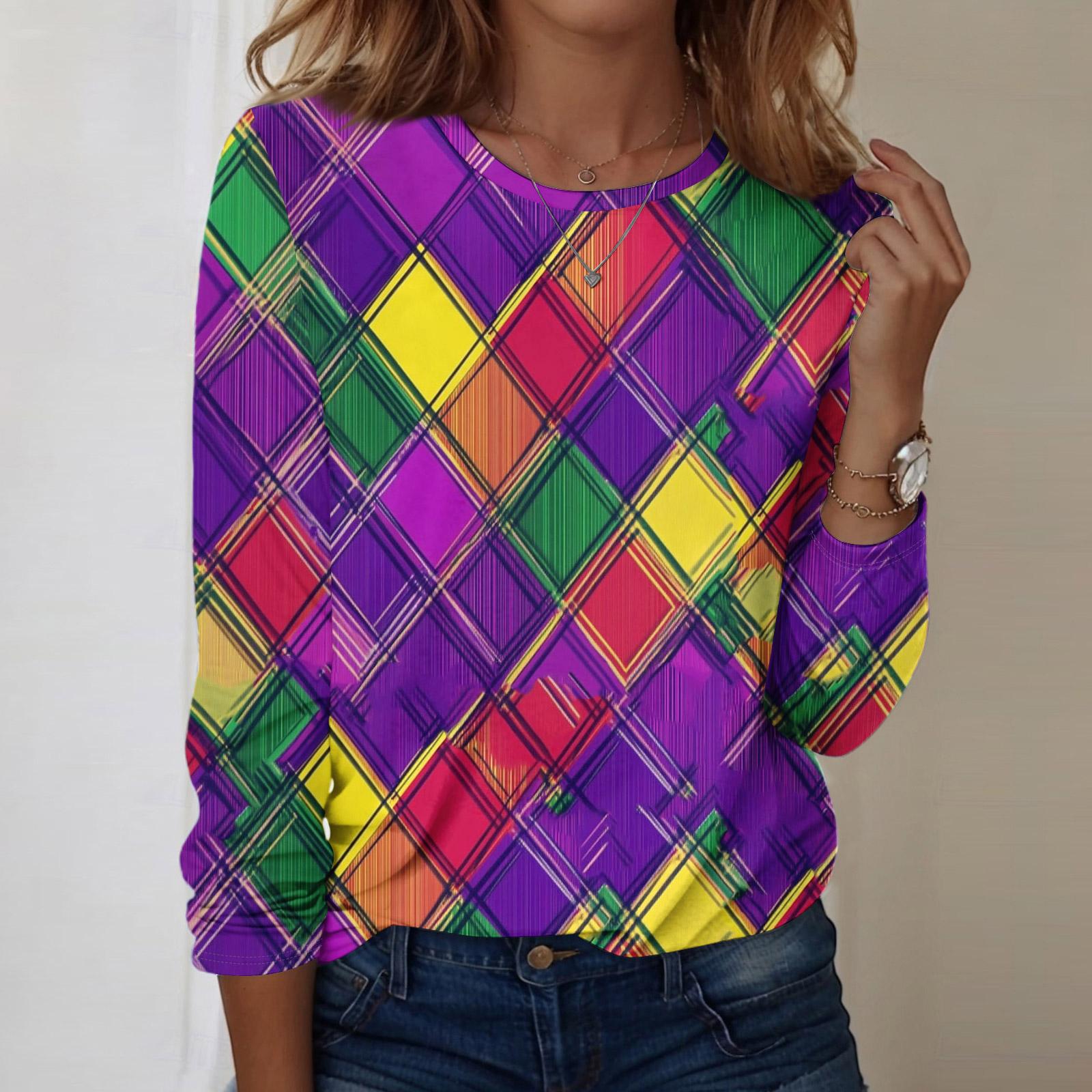 

Рубашки с длинным рукавом для женщин, милые футболки с графическим принтом, блузки, повседневные базовые топы больших размеров, пуловеры XXXXL