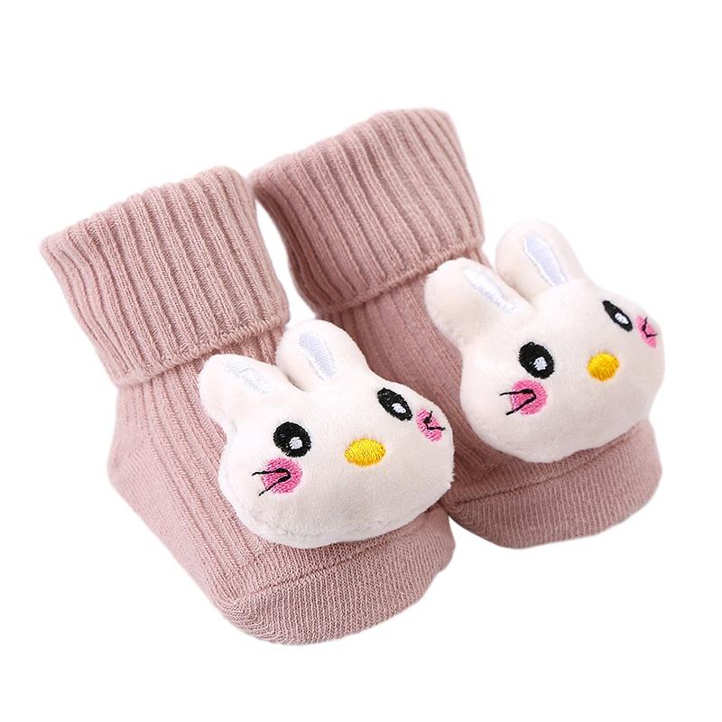 Kids Socks Toddler Non-slip Socks Cute Cartoon Cotton Socks for Baby Boys and Girls
