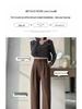 2026 Spring Women's High-Waisted Wide-Leg Suit Pants - New Style, Drapey, Straight-Leg