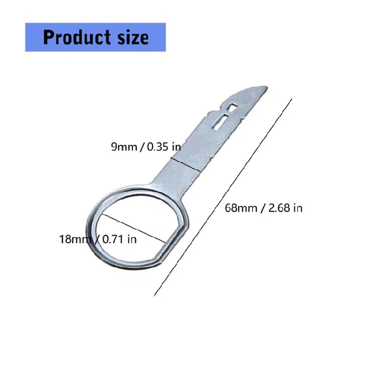 Universal Vehicle Stereo Removal Tool with Key Rings Extractor Accuracy Player Removal Tool for Multiple Vehicle Brands