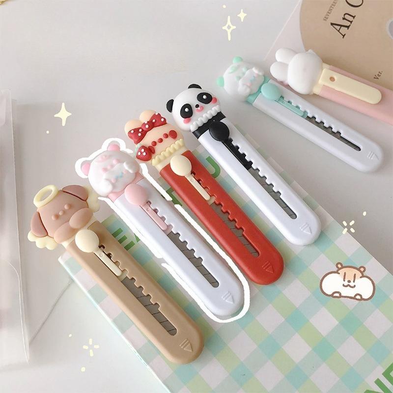 Cartoon Practical Art Knife Mini Student Stationery Envelope Express Unboxing Knife Office and Student Supplies