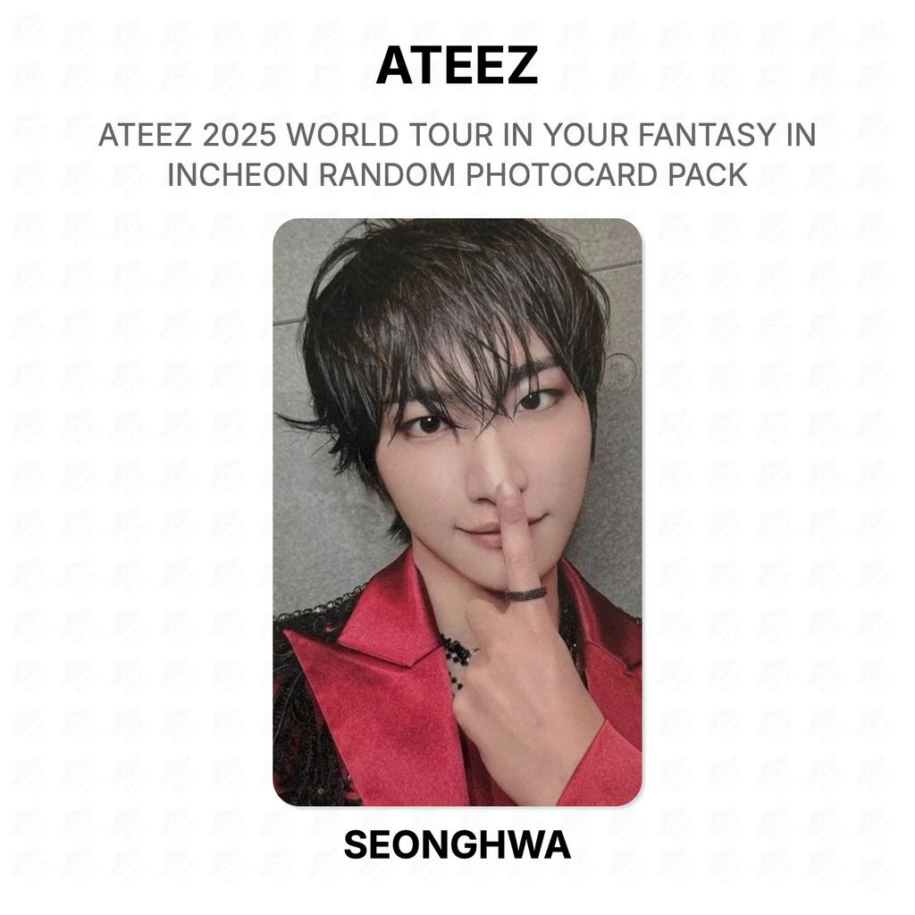 ATEEZ 2025 WORLD TOUR IN YOUR FANTASY IN INCHEON RANDOM PHOTOCARD PACK Official Photocard