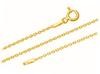 Long Silver Gilded Gold Chain Anchor 1.2Mm Diamond Cut 60 Cm
