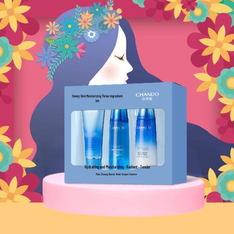 

CHANDO Snow Region Ice Muscle Hydrating 3-Piece Skincare Set