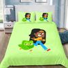 Duvet Cover Pillowcase Bedding Set Cute Cartoon Duolingos Adult Boy Girl Bedroom Decoration Children Gift Single Double Large