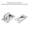 Multipurpose Spring Loaded Concealed Handle Silver Finish Convenient for Home Lift Door and Toolboxes Daily Use