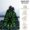 1PC Abstract PatternOutdoor Flannel Blanket - Soft Plush Decor for Picnics, Camping, Bedroom, Playroom, Office, or Lunch Break 1271A