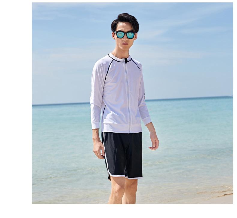 Men's Long Sleeve and Pants Snorkeling Wetsuit Set - Customizable Jellyfish Protection.