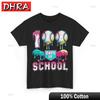 100 Days of School Shirt 100th Day of School Baseball Sports Lovers TShirt In Tops Streetwear Aesthetic Short Sleeve Tee