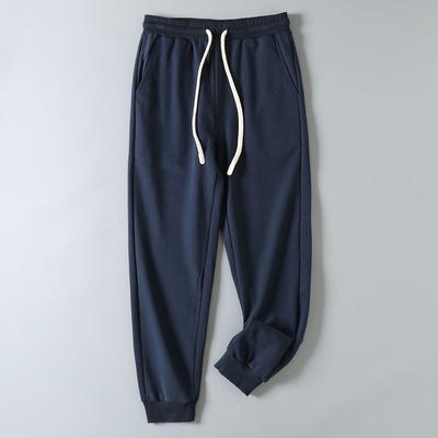 Original Foreign Trade Surplus Stock, New Spring and Autumn Style, Solid Color, Casual Loose Fit, Elastic Waist, Sports Jogger Pants for Men