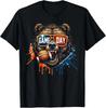 Game Day Bear Design Funny Game Day Bear Funny Unisex T-Shirt