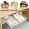 Storage Adhesive A4 Table Storage Storage Hidden No Drilling Strong for Office Small Remote Easy White Y-Step Under-Desk Drawer, Type, Compatible,