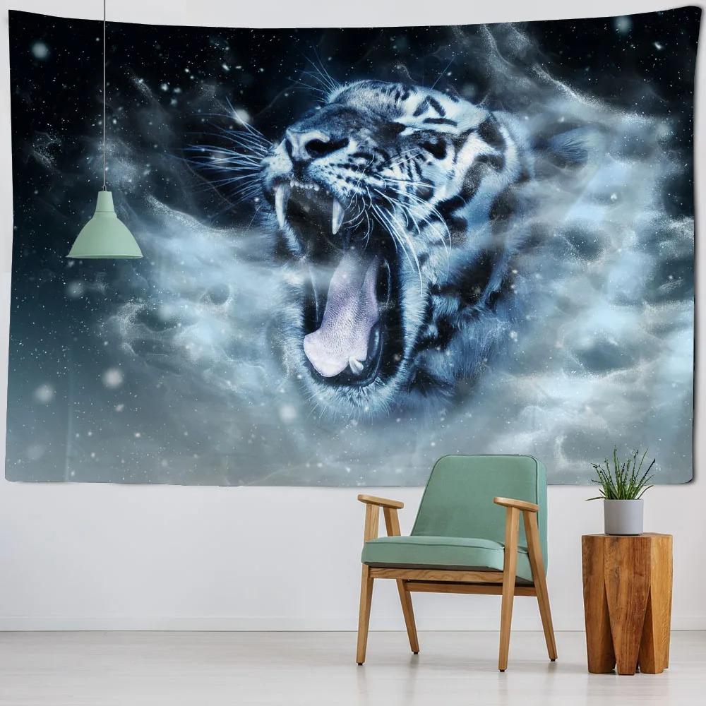 Wild Animal Tiger Pattern Tapestry Bedroom Living Room Tapestry Home Wall Decoration Tapestry