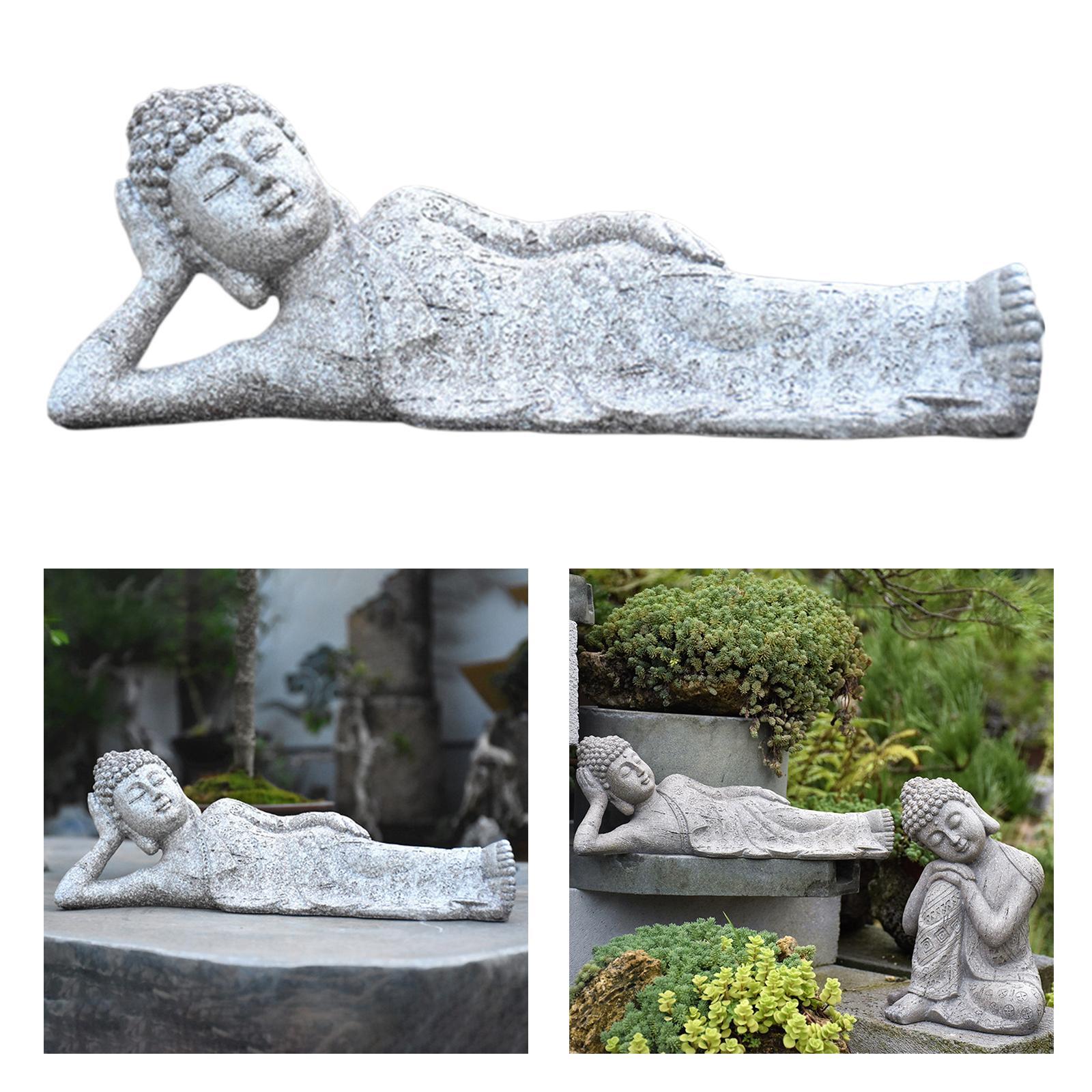 

Sleeping Buddha Statue for Home Patio Desk Outdoor Decor