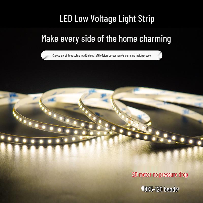 12V/24V Dimmable Self-Adhesive LED Strip Light for Linear Decoration