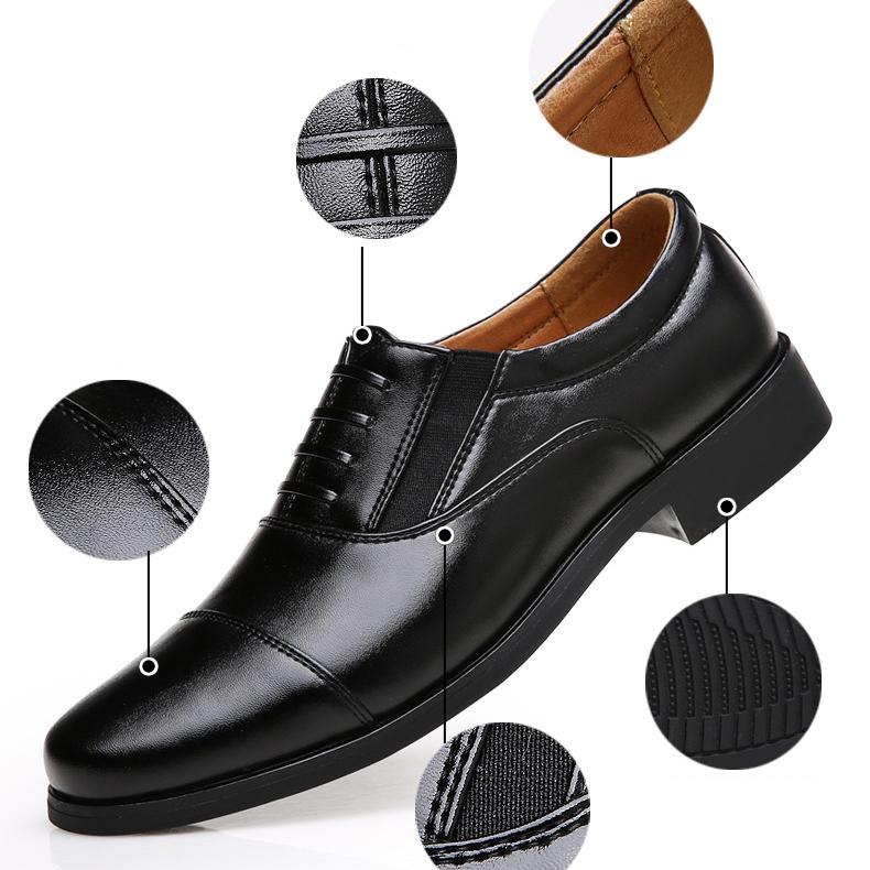 Модные мужские классические кожаные туфли в британском стиле — фото 6
