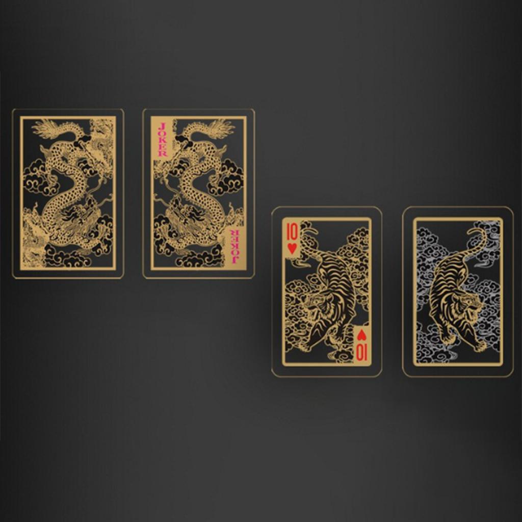 Waterproof PVC Playing Card Plastic Poker Card Clear Table Game Card Portable Small Poker Card Easy To Clean