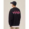 Wassup Graffiti Letter Heavyweight Sweatshirt for Men and Women, Autumn and Winter Fleece-Lined Trendy Versatile Couple's Crew Neck Pullover Top
