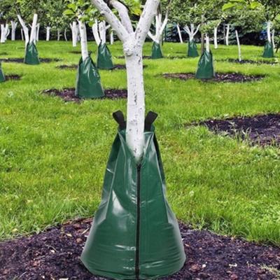 Borsa per irrigazione degli alberi da 20 galloni Borsa per irrigazione a goccia ricaricabile con cerniera Sacchi per acqua a rilascio lento per irrigazione degli alberi Targeting delle radici profonde