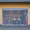 Clear PVC Strip Curtain, 30.8 m Length x 30.5 cm Width, Thermal Insulating Plastic Door Strip Bulk Roll, Walk in Freezer Cooler Curtain Strips for