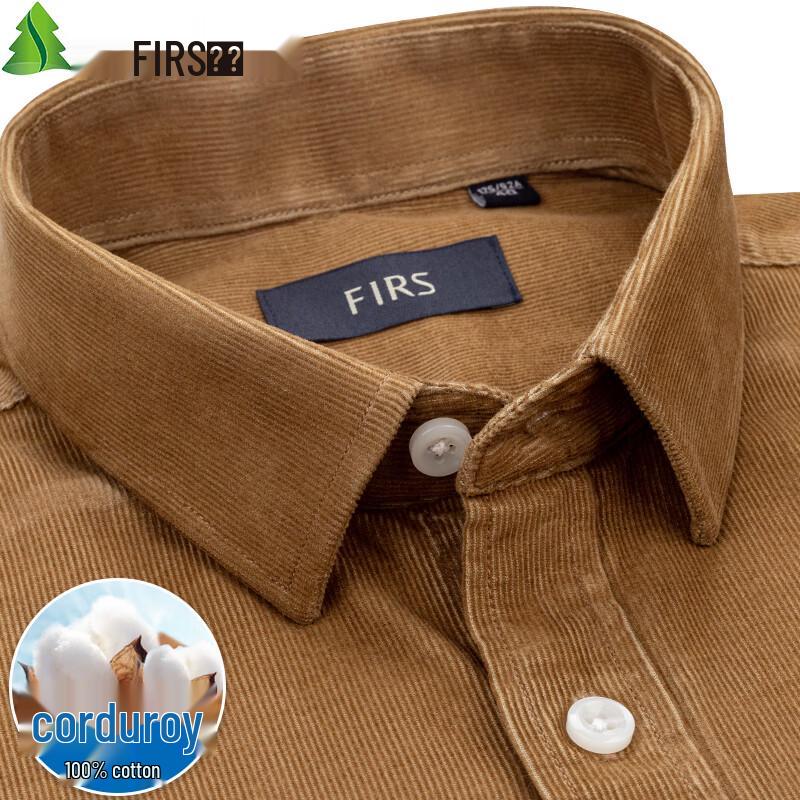 Shanshan Men s Pure Cotton Corduroy Long Sleeve Shirt 42