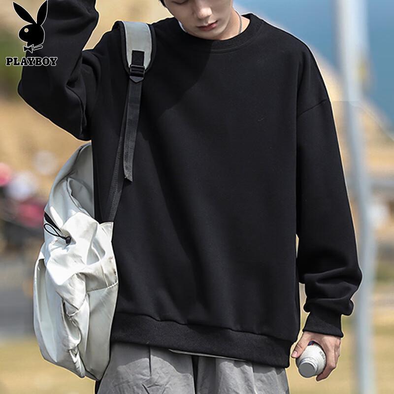 PLAYBOY Men's Casual Pullover Round Neck Sweatshirt