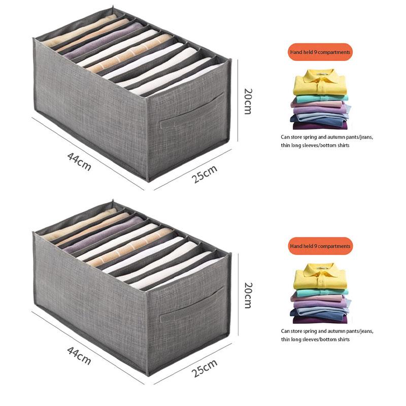 2pcs Clothing Storage Box Pants and Jeans Storage Box Cabinet Clothing Storage Box Underwear Bra Tie T-shirt Socks Storage Box