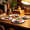 4 Piezas Posavasos de Madera de Gato Negro Curativo, Posavasos Creativo Aislante de Calor, Protector de Escritorio Engrosado Antideslizante para Taza de Café