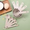 10-Piece Gray Plastic Measuring Cup and Spoon Set with Scale