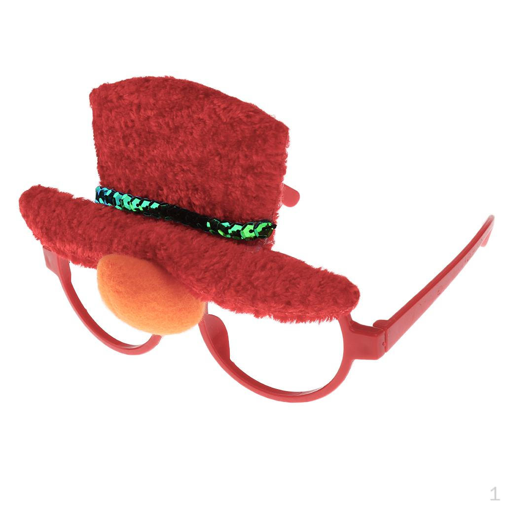 Очки на Новый Год Карнавальный Костюм Дед Мороз Снеговик Украшение Big Hat