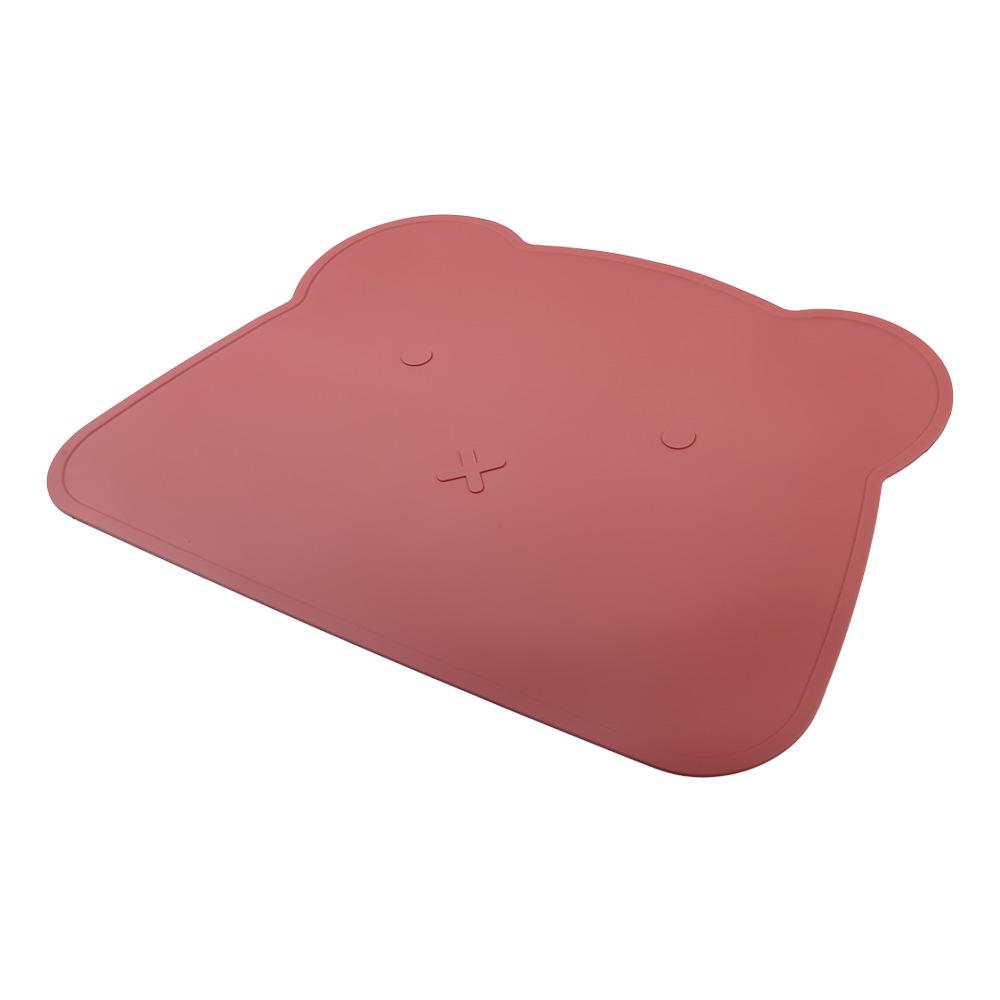 Baby Bear Silicone Placemat: Creative, Heat & Stain Resistant, Thickened, Enlarged Food-Grade Insulation Pad