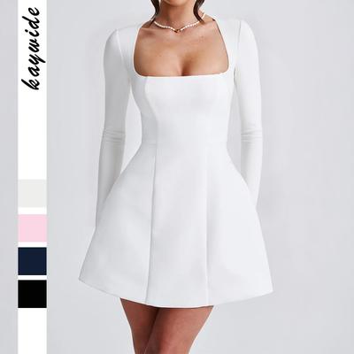 Elegant Evening Dress Long Sleeve High-end Short Skirt Dress Women's Autumn and Winter 2025