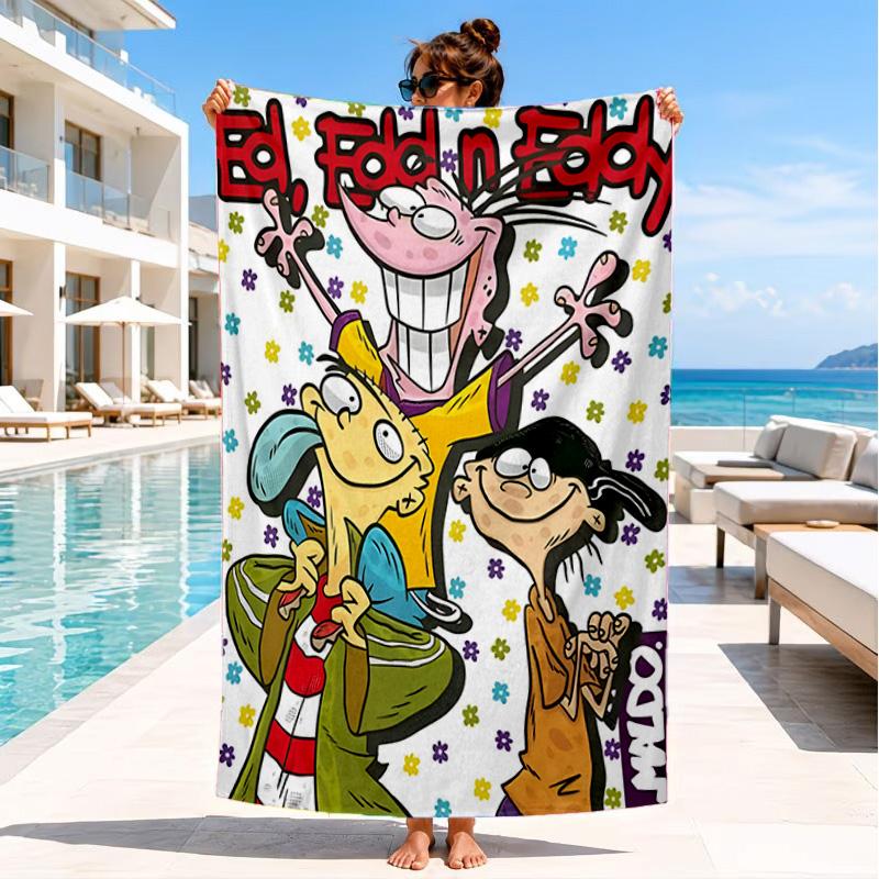 Ed Eddy Mystery Beach Towel, Microfiber Beach Towel, Perfect For Pool, Beach, Travel, Home Decor Beach Party Fan Gifts