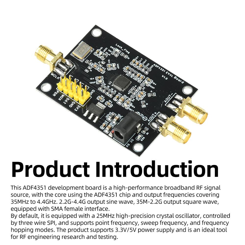11M-1.1GHz ADF1111 PLL RF Signal Source Development Board Signal Transmission Module Electronic Kit