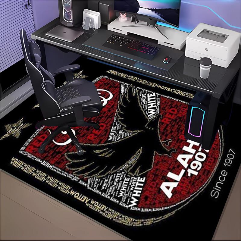 Ahly Football club Printed Office Carpet Chair Cushion Entryway Rug, Rugs for Living Room, Bedroom Christmas gifts